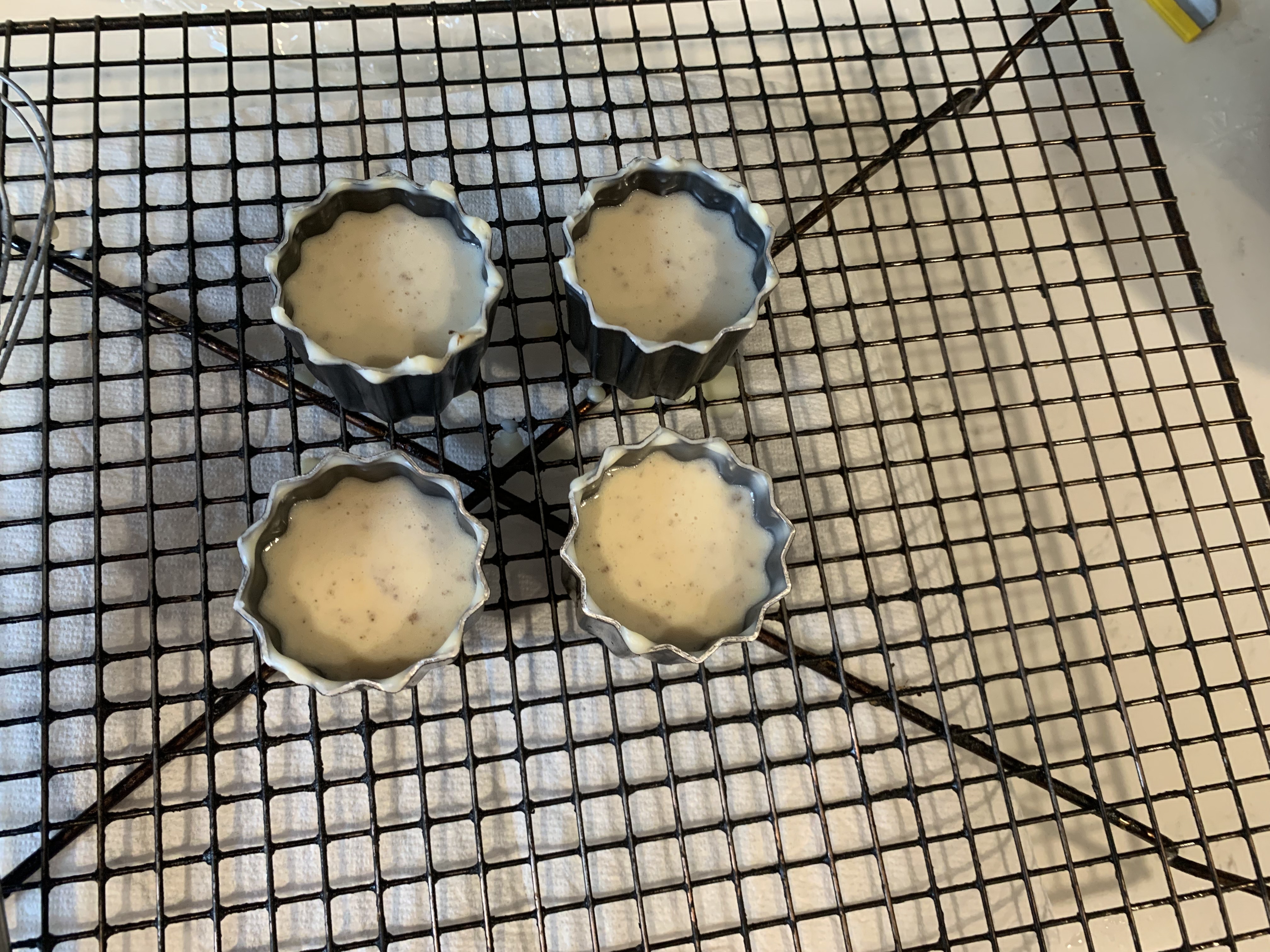 Filled molds