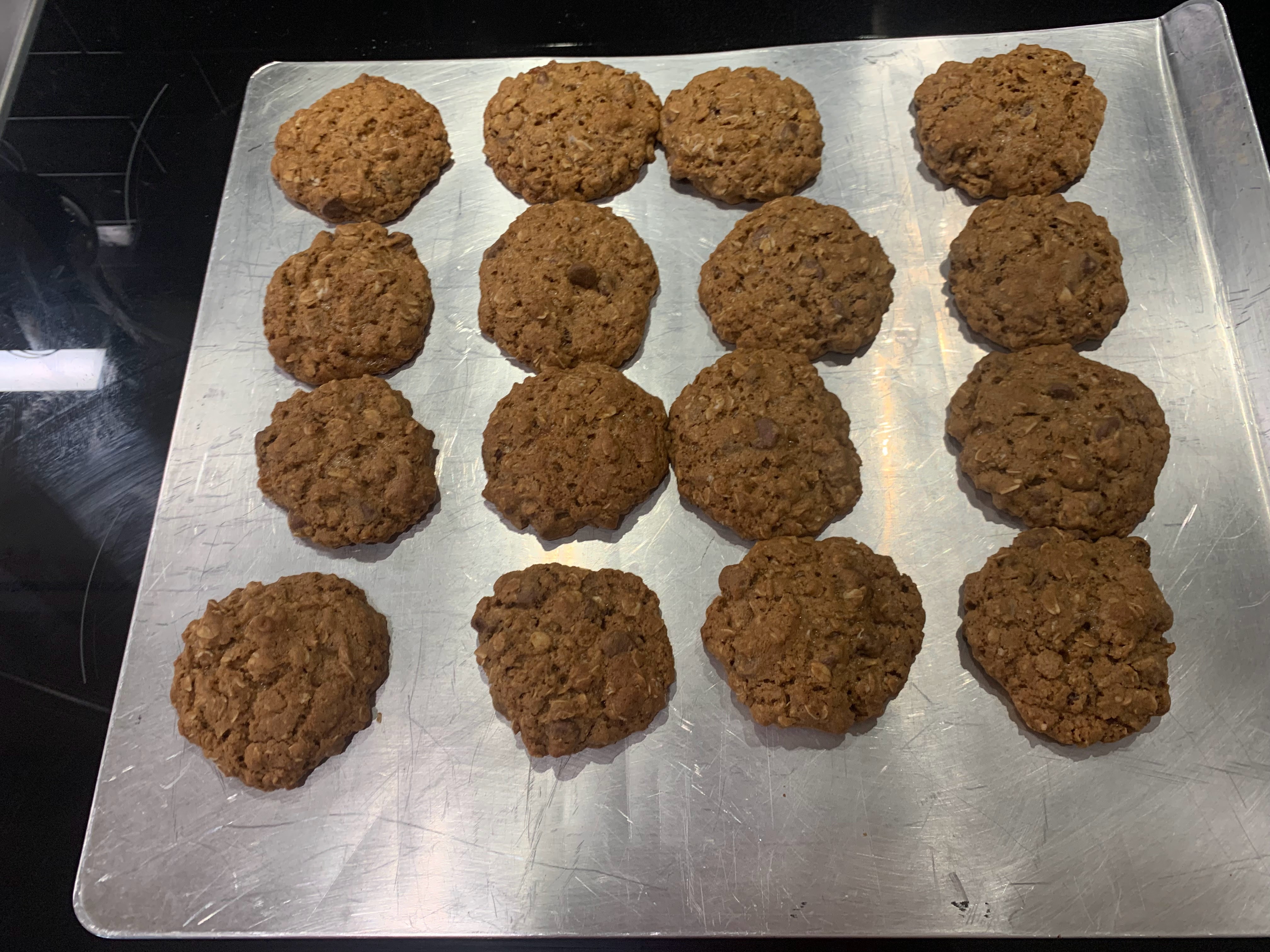 Cookies fresh out of the oven
