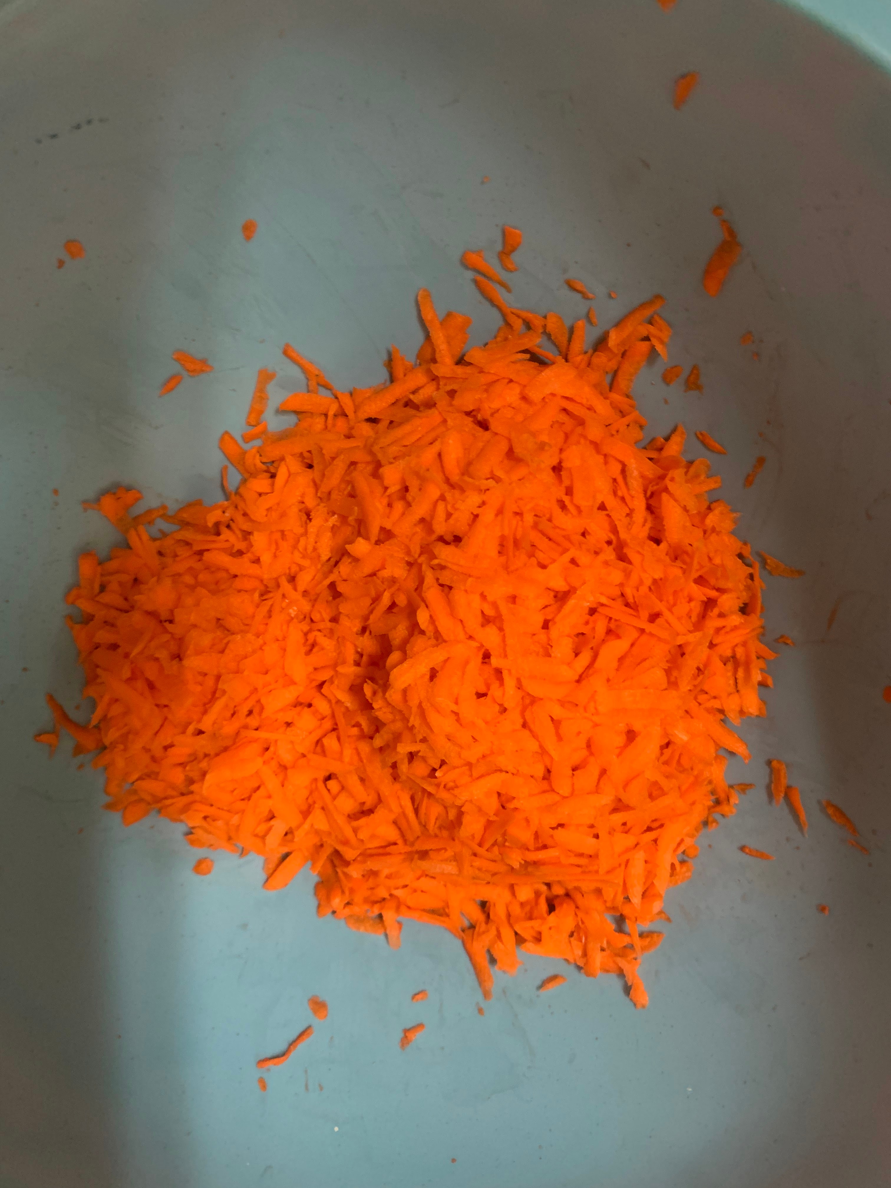 Freshly grated carrots
